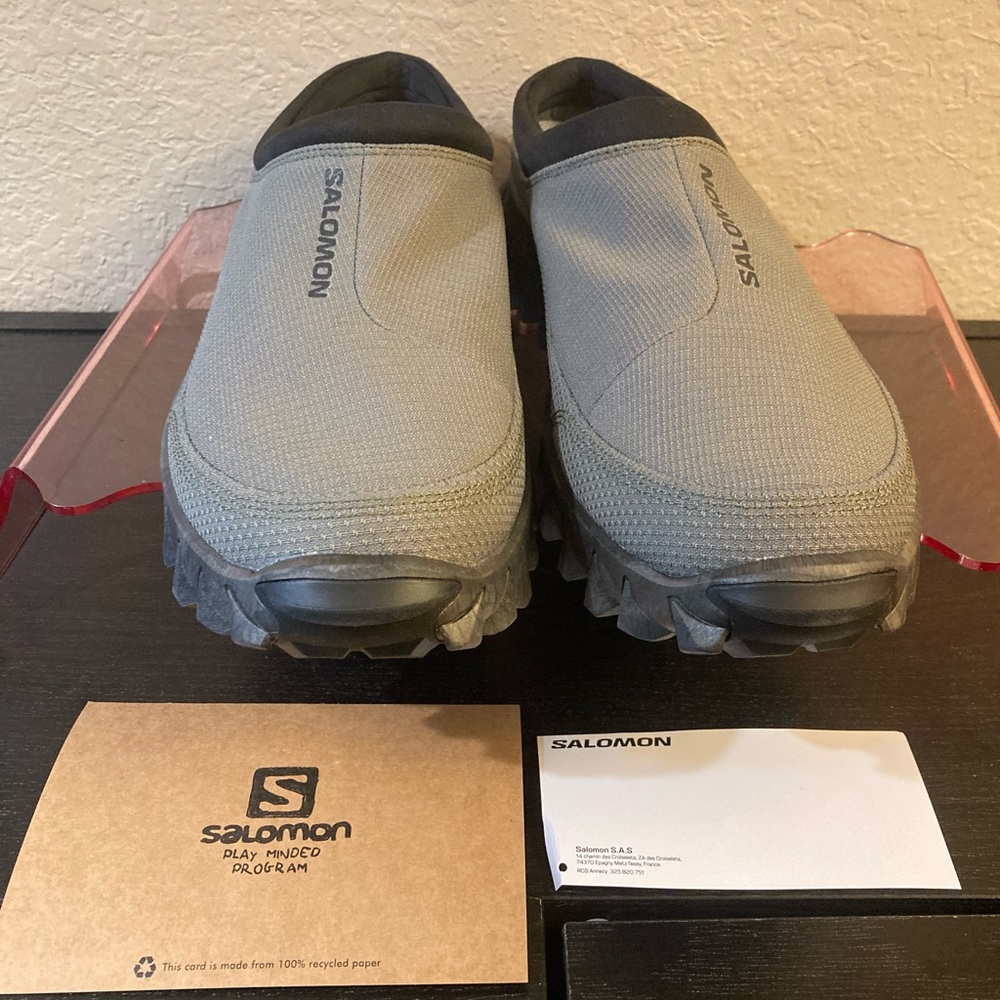 Men’s Salomon Black and Olive Green Snowclogs
